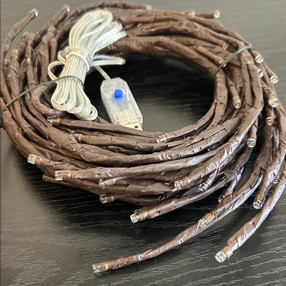 Brown USB LED Fairy String Lights